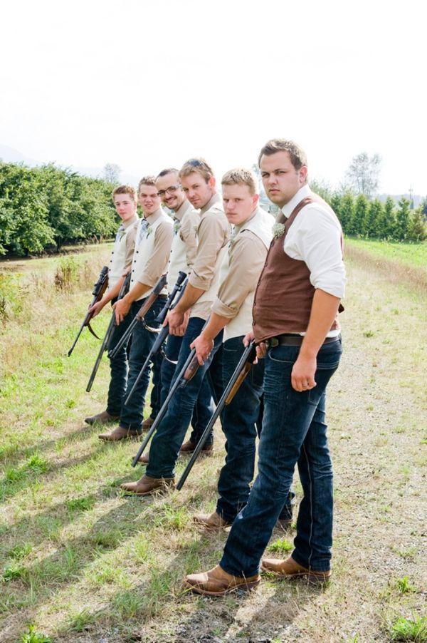 Wedding - These Groomsmen Are Packin' 