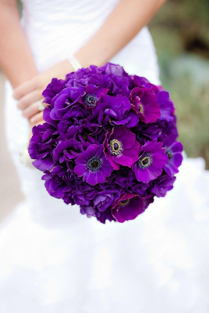 Wedding - Majestic Purple Bouquet By Blush Botanicals