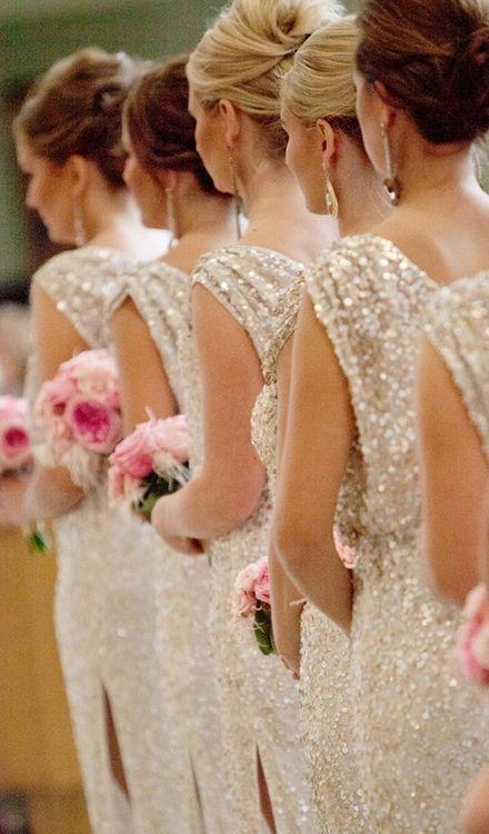 Wedding - Sequined Bridesmaids 