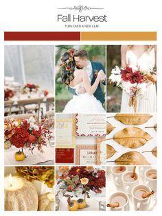 Wedding - Fall Harvest Wedding Colors 
