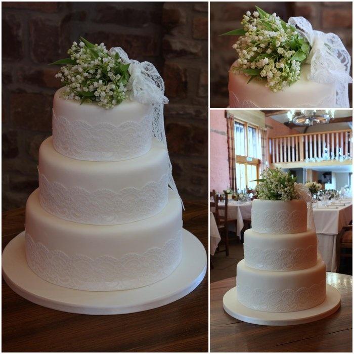 Wedding - Lily Of The Valley Wedding Cake 
