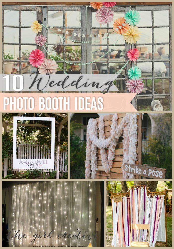Hochzeit - 10 DIY Hochzeits-Foto Booths
