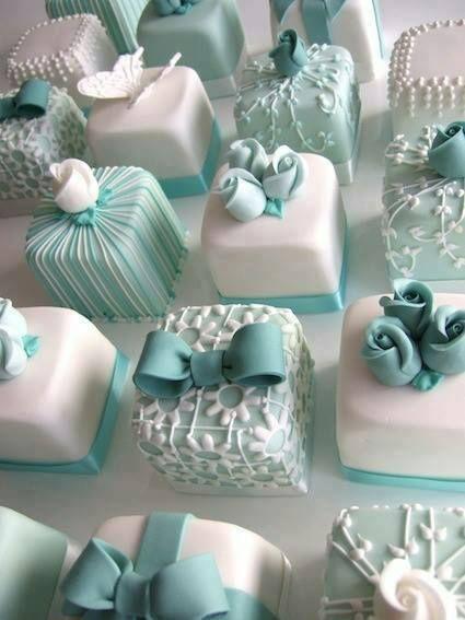 Wedding - Cute Little Cakes. 