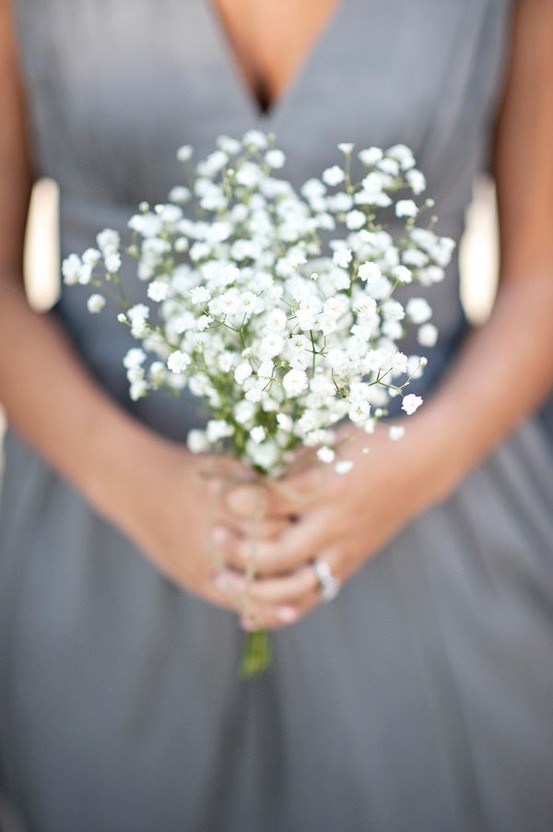 Wedding - Small Baby's Breath Bouquet 