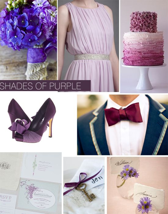 Свадьба - Оттенки Фиолетового 