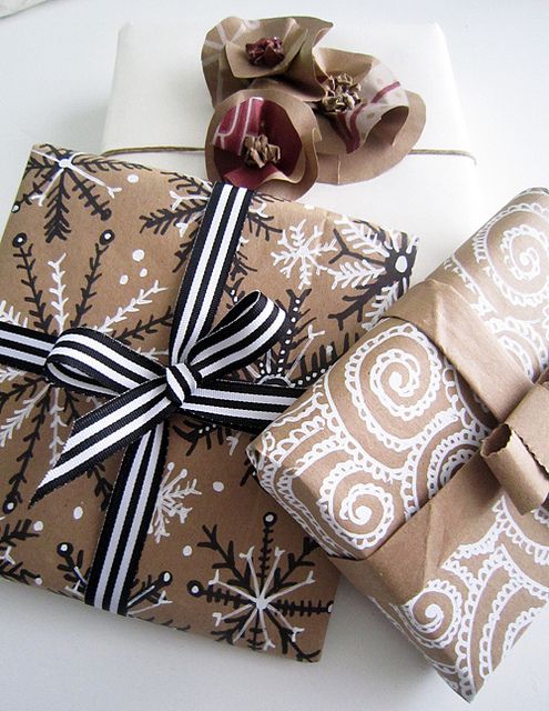 Wedding - Holiday Wrapping With Paper Bags 