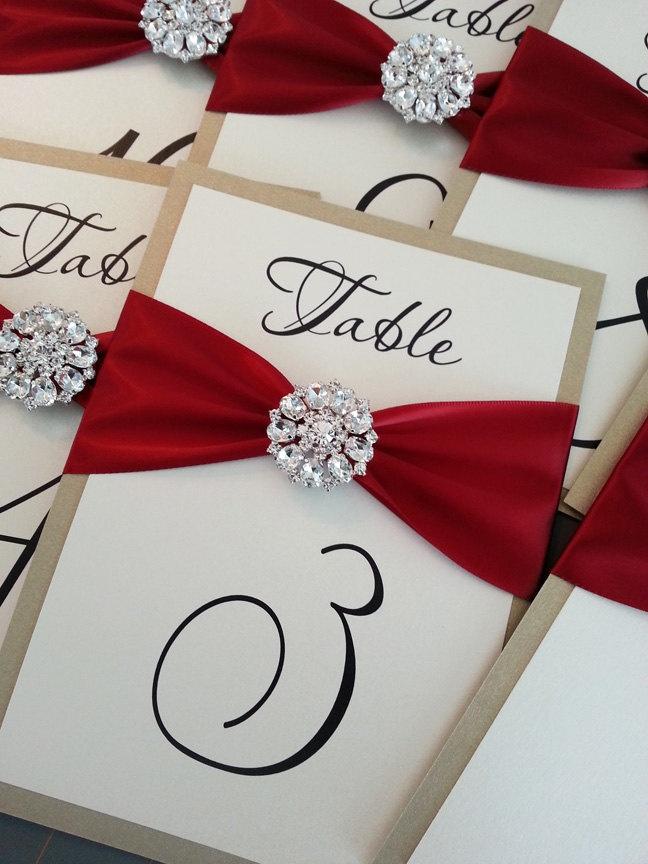 Wedding - Wedding Table Number Cards