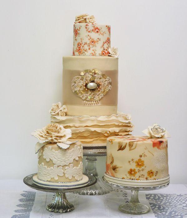 Vintage wedding cakes on pinterest