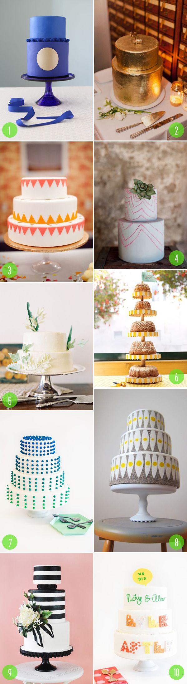 Wedding - Top 10: Modern Wedding Cakes 