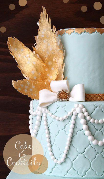 Mariage - Grand gâteau Gatsby Et de recette de cocktail par Tessa Lindow Huff