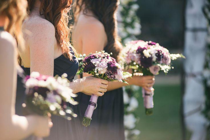 Wedding - Purple Bouquets 