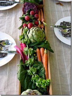 Wedding - Vegetable Centerpiece Display 