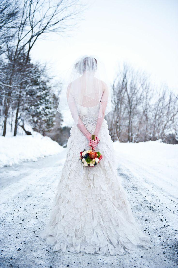 Mariage - Session d'hiver de mariée