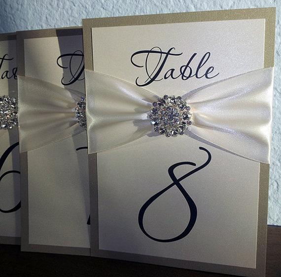 Wedding - Wedding Table Number Cards