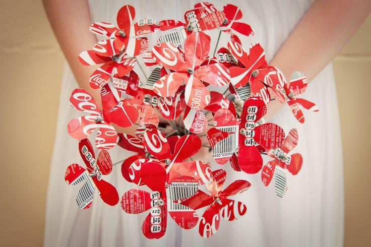Hochzeit - Coke Can Blumenstrauß