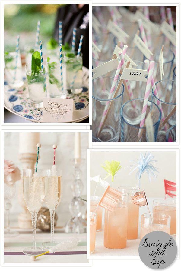 Wedding - Cocktail Accessories - Fabulous Ideas To Add Impact To Your Wedding Drinks