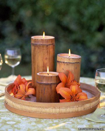 Hochzeit - Bamboo Kerzen