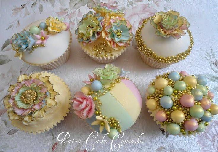 Hochzeit - Pastell Cupcakes