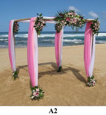 Wedding - Kauai Wedding Flowers - Ceremony Arch 