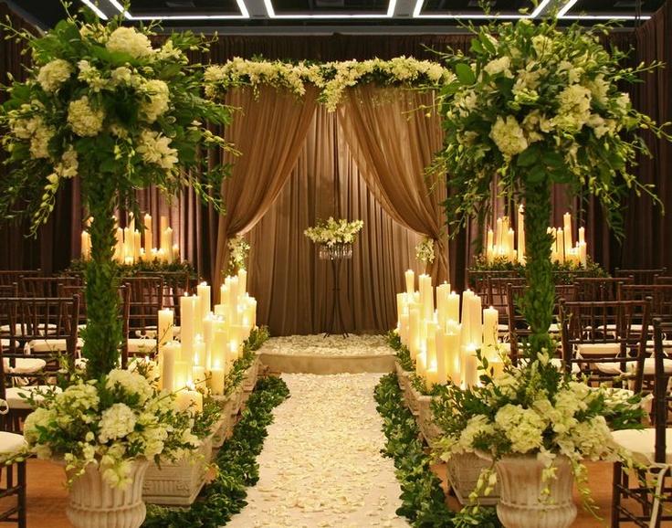 Mariage - Cérémonie de décoration intérieure ~ jardin d'intérieur