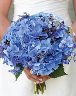 Wedding - Blue Wedding Bouquet 