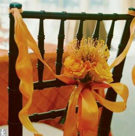 Hochzeit - Orange Hochzeits-Dekor