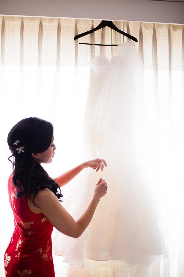 زفاف - فستان النار مع تشيباو