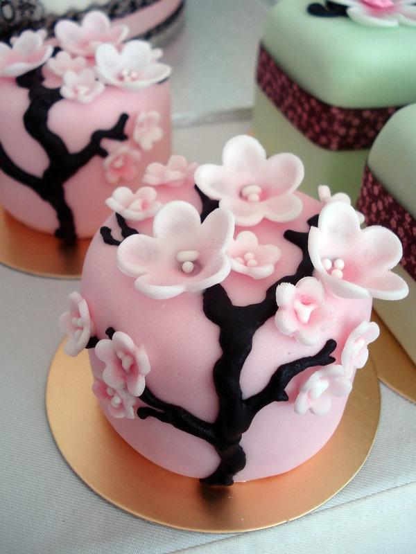 Wedding - Cherry Blossom Cupcakes 