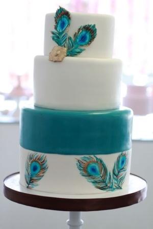 Hochzeit - Peacock Kuchen