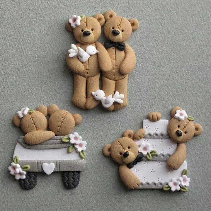 Wedding - Browny teddy bear cookies