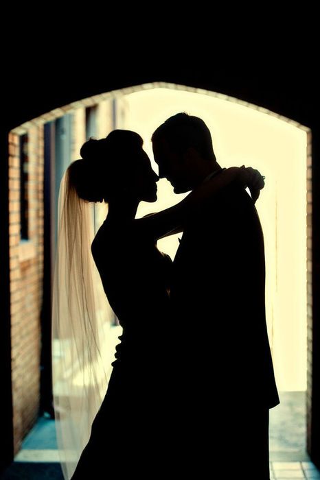 Hochzeit - Silhouette Foto