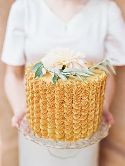 Hochzeit - Gold-Kuchen.