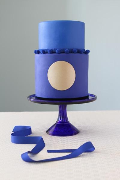 Wedding - Cccwest Cobalt Blue Wedding Cake 