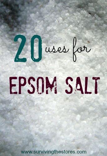 Mariage - 20 façons d'utiliser le sel d'Epsom - Who Knew?!?!