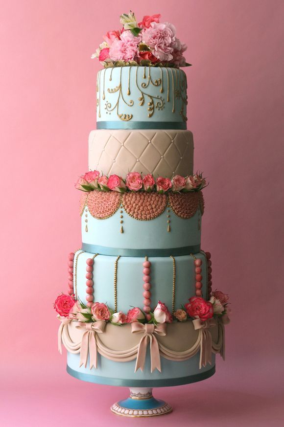 Wedding - Modern Baroque Wedding Cake 
