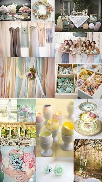 Hochzeit - Ostern Pastell Hochzeit