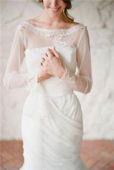 Mariage - Longue robe de mariée manches