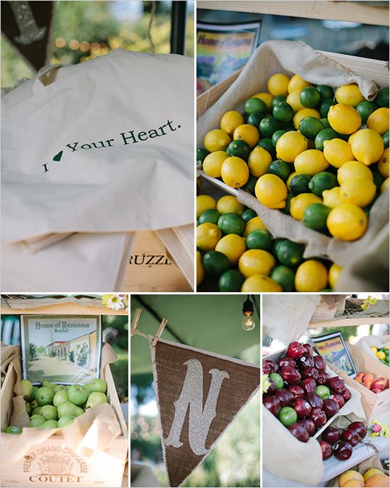 Wedding - Fruit Stand Backyard Wedding Reception