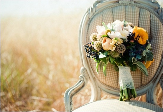 Hochzeit - Herbst Braut Blumenstrauß