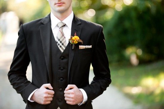 Hochzeit - Herbst-Bräutigam-Kleidung