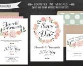 Wedding - BOTANICAL Save The Date 