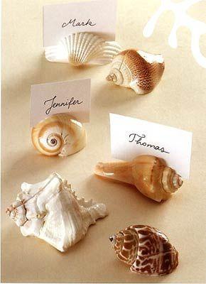 Wedding - Shell Place Card Holders 