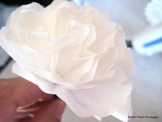 Wedding - Flower Made From Coffee Filters 