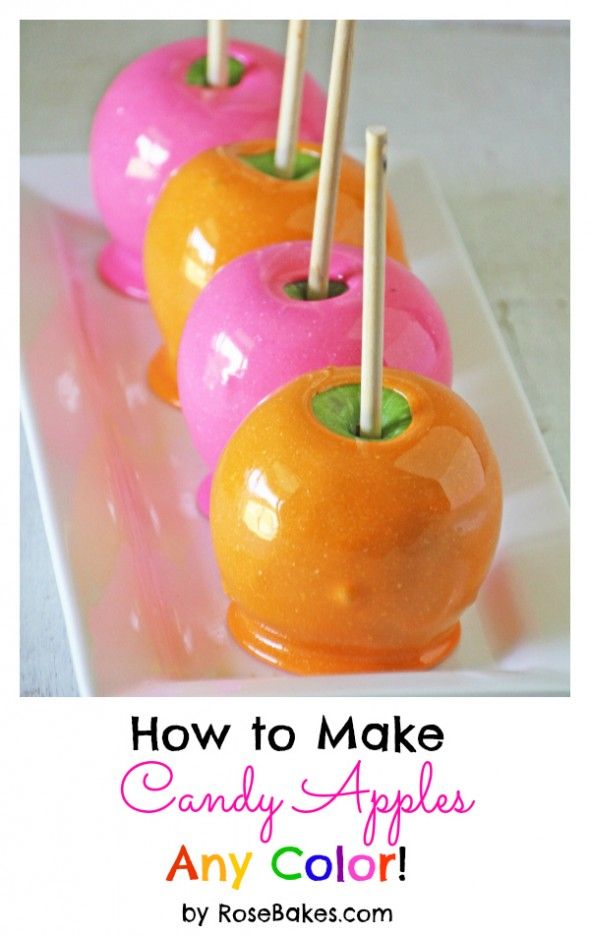 Wedding - How To Make Candy Apples Any Color! 