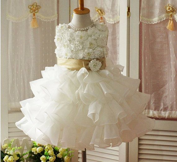Wedding - Elegant Ball Gown Square Neckline Floor-length Sequins Flower Girl Dress With Free Belt