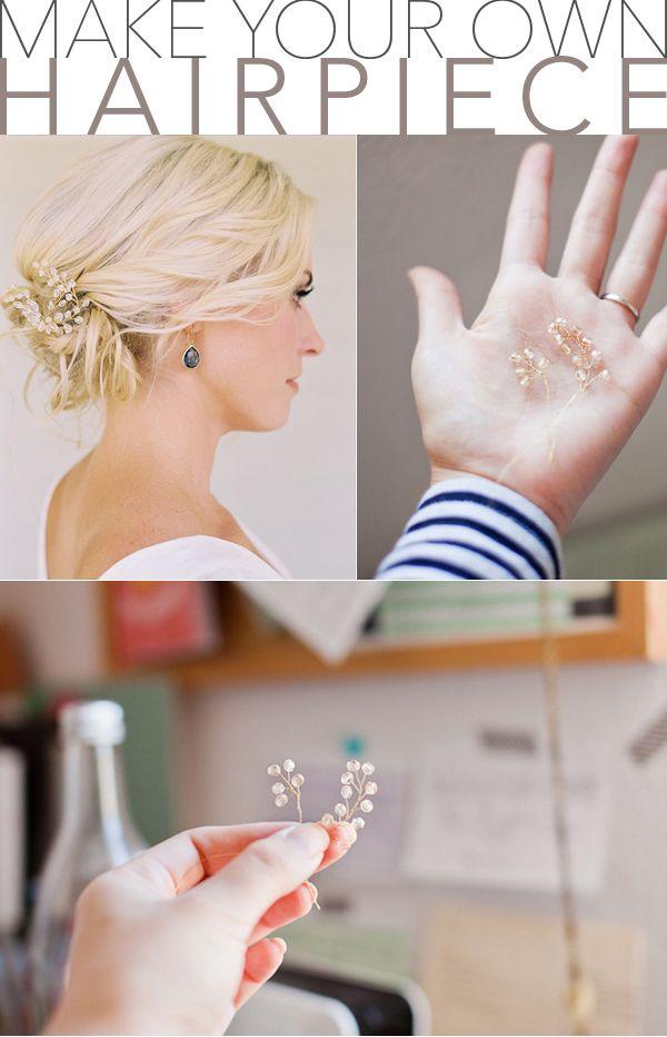 Hochzeit - Hochzeits-Haar Hochsteckfrisuren Haarteil DIY