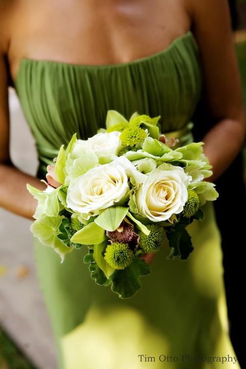 زفاف - الأخضر بوكيه