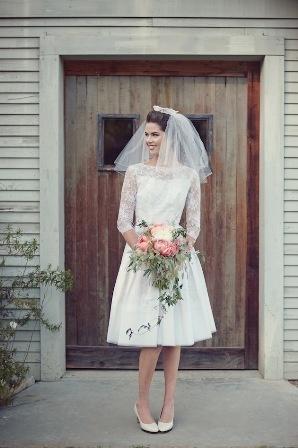 Wedding - Sixties Dress And Veil 