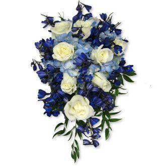 Wedding - Blue Bridal Bouquet 