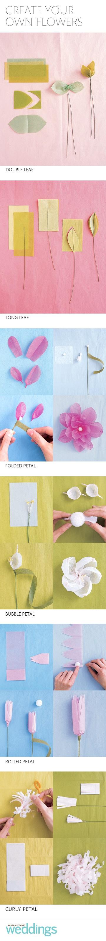 Свадьба - DIY бумаги цветы